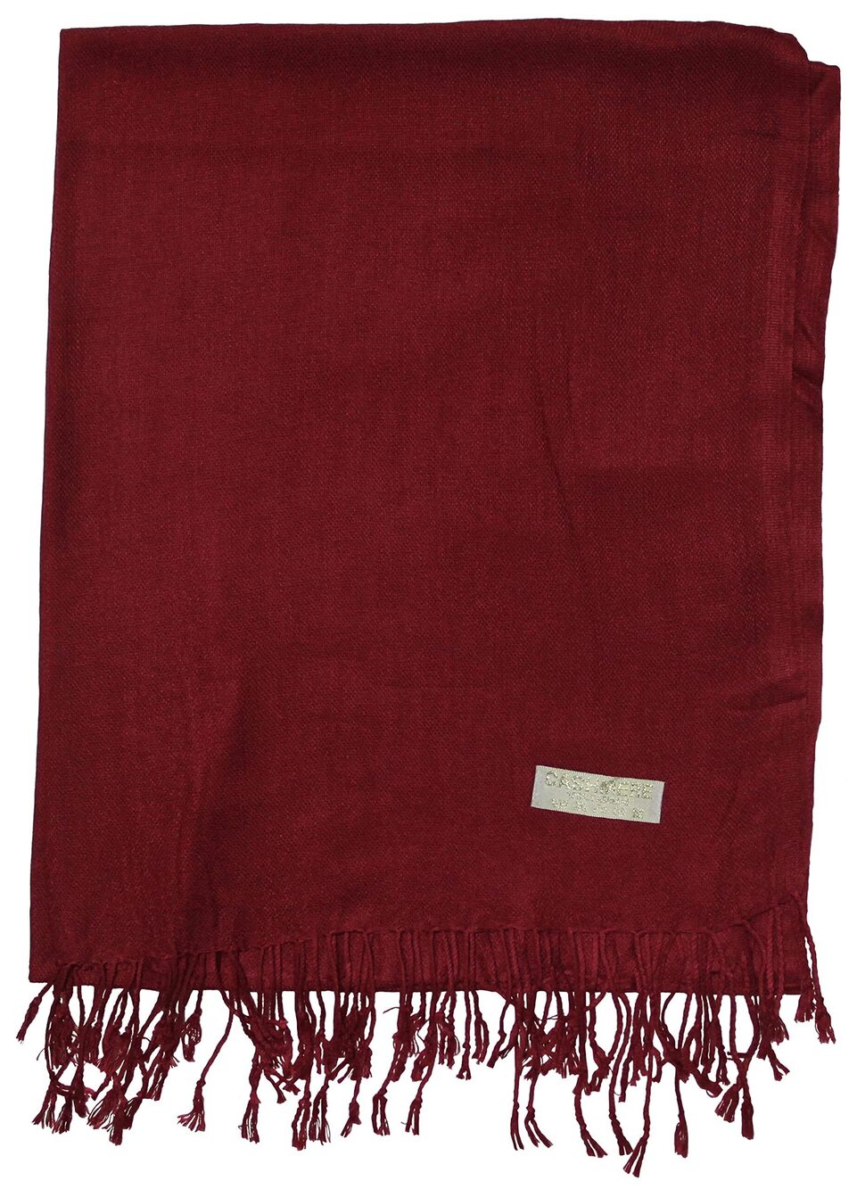 6549 Pashmina Scarf Beautiful Solid Colors - Burgundy